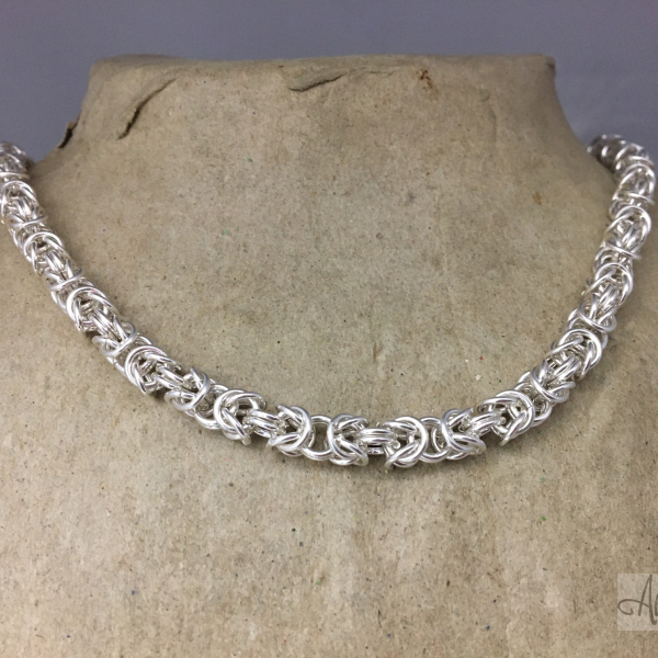 Artyssia | Collier Maille Byzantine en argent massif